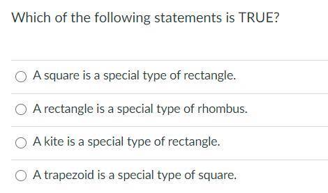 Which of the following statements is TRUE?