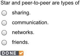 Star and peer-to-peer are types of
