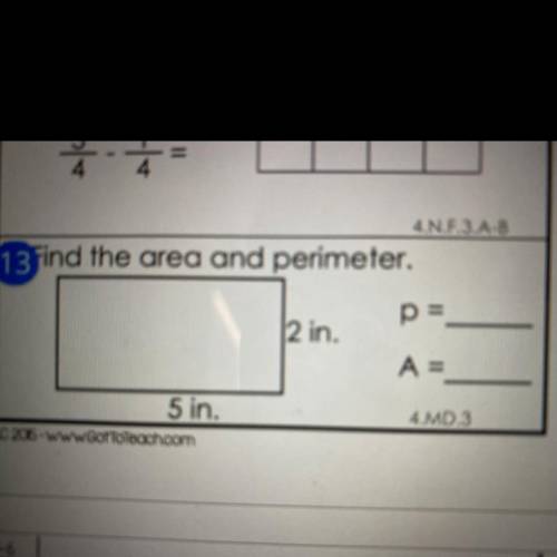 Please help me find the area and perimeter