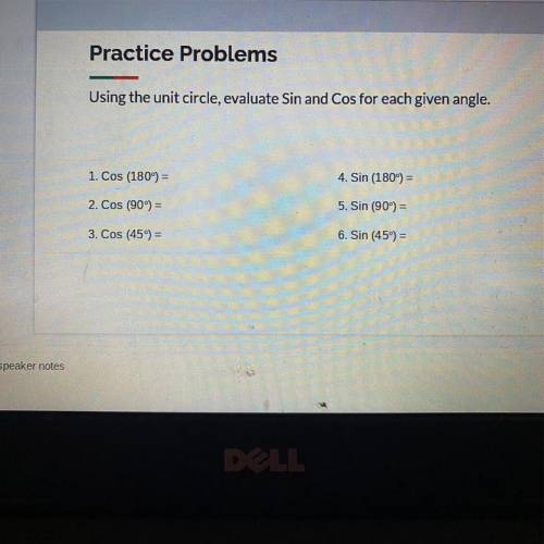 Help please. Using the unit circle how to answer these problems