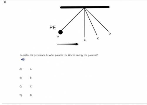 At what point is the kinetic energy the greatest?