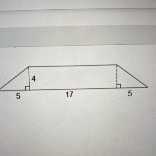 What is the area of this trapezoid?
Enter your answer in the box.
units?