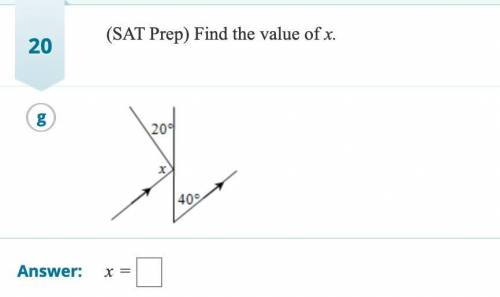 (SAT Prep) Find the value of X. Plz help me I will give brainliest.