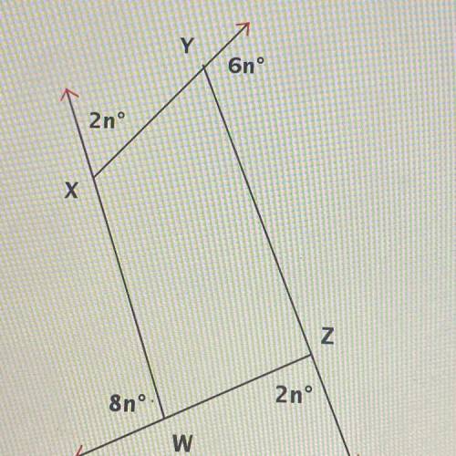 Find the measure, in degrees, of each exterior angle of polygon

WXYZ.
Note: Figure not drawn to s