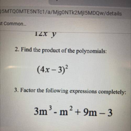 CAN SOMEONE ANSWER 4 AND SHOW YOUR WORK PLEASE AND THANK YOU