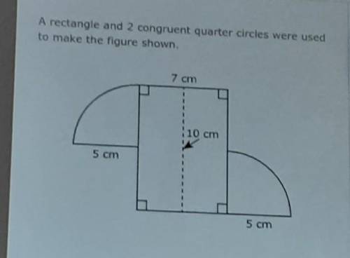 Which measurement is closest to the area of the figure in square centimeters?please helpp!!!​