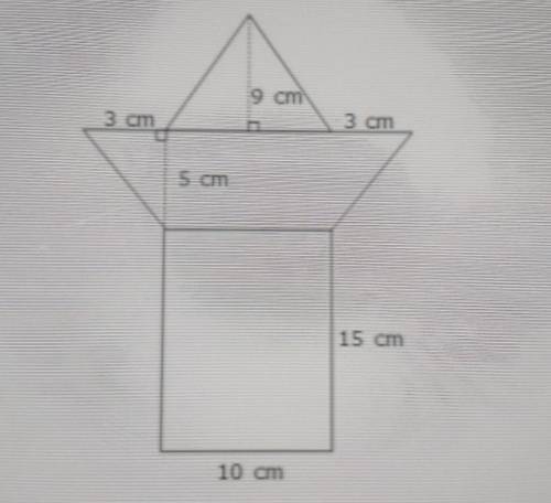 Sam constructed a shape using polygons as shown in the diagram below.​