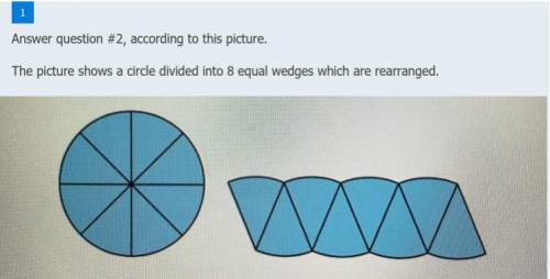 How does the picture help to explain why the area of the circle is r square pi ?