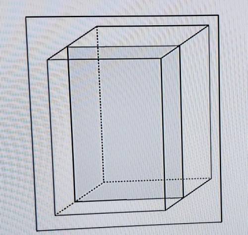 A slice is made perpendicular to the base of a right rectangular prism, as shown in the figure.

W