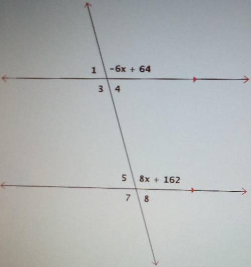 Find the measure of angle 8​