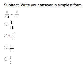 HELP ASAP! Subtract. Write your answer in simplest form.