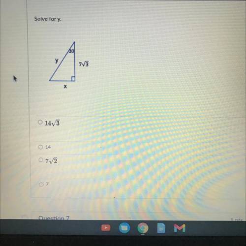 Solve for y. anyone could help ? thanks