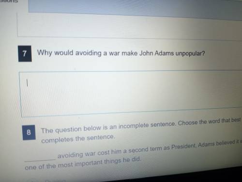 Why would avoiding the war would make john adams unpopular