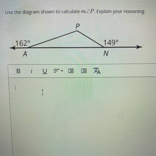 Use the diagram show to calculate m