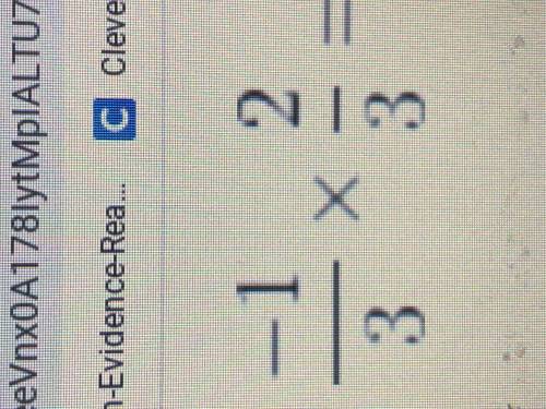 -1/3 x 2/3????? Pls help