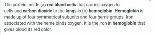 What tranports oxygen into the cells?​
