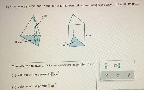 Find the volumes of the pyramid and triangular pyramid.