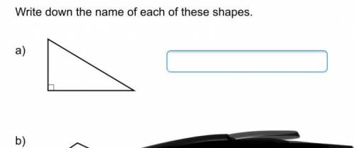Owrite down the name of each of these triangles