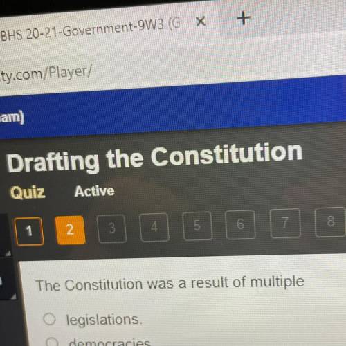 The constitution was a result of multiple