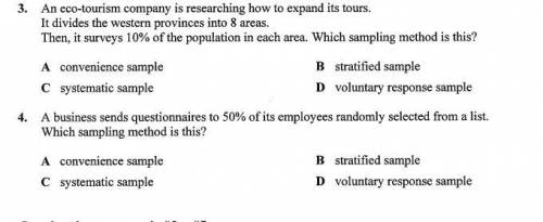 PLEASE HELP QUESTION 3 AND 4. EASY