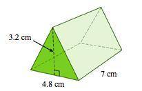 Find the volume of the triangular prism. Please hurry