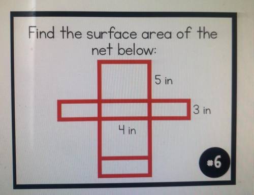 PLEASE PLEASE ANSWER FOR BRAINILIEST

Find the surface area of the
net below
a. 94 square inches
b