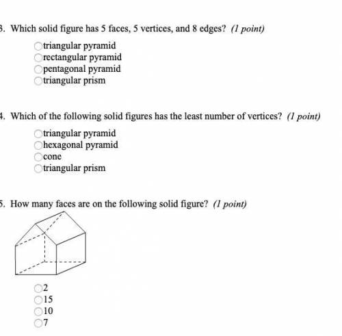 Please help me with these 3 questions