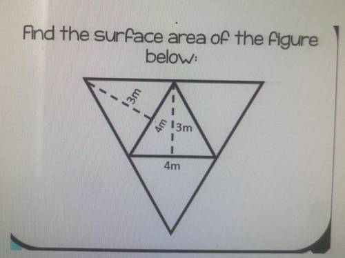 Find the surface area of the figure

a. 48 square inches
b. 24 square inches
c. 12 square inches
d