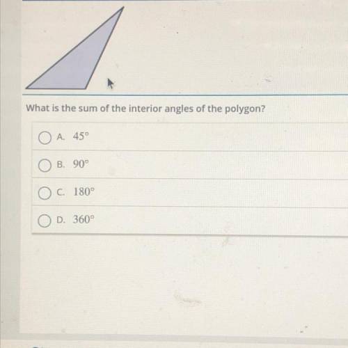 What is the sum of the interior angles of the polygon?