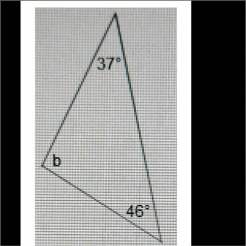 Angle sum theory 
A)105°
B)97°
C)106°
D)100°