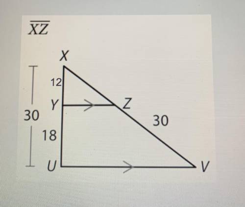 PLEASE HELP How do you find the missing length for XZ and what would the length be??