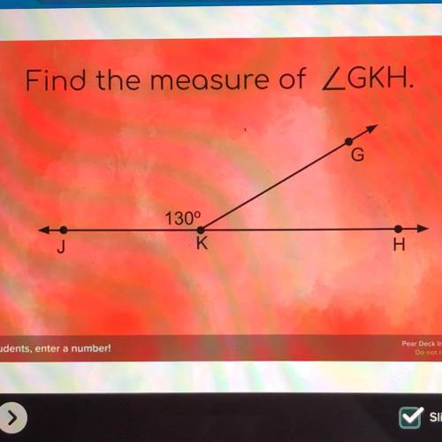 Find the measure of GKH.