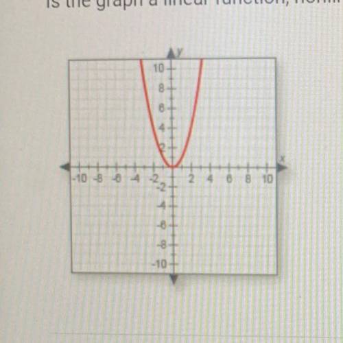 Is the graph a linear function, no name and function, or relation (non-functioning)?