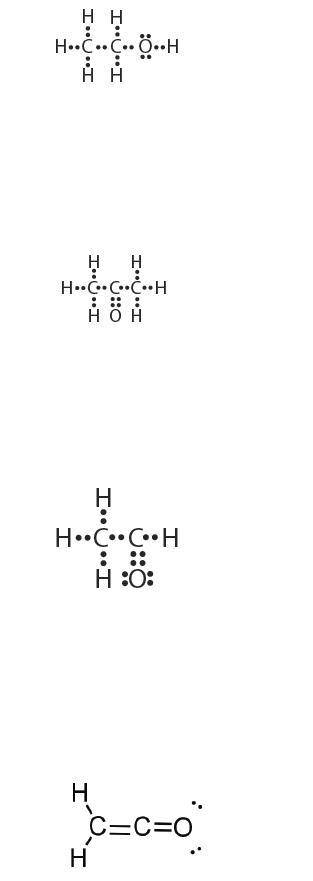 Help! For the molecules below, determine the number of electron groups on each central (not end) at
