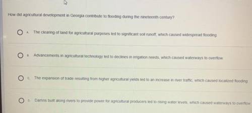 How did agricultural development in Georgia contribute to flooding during the 19th century?