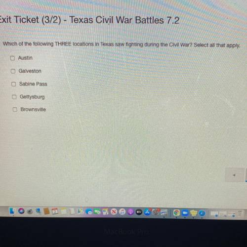 THREE LOCATIONS IN TEXAS WHO SAW FIGHTING DURING THE CIVIL WAR?

Please be quick 
WILL GIVE BRAINL