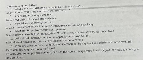 Capitalism vs Socialism 
Please fill out