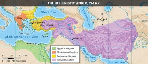 Alexandria, the center of Hellenistic culture, became part of what kingdom?

A 
Pergamum
B 
Seleuc