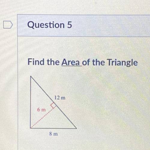 Find the area of the triangle

A. 27 m2
B. 72 m2
C. 36 m2
D. 18 m2
will mark brainliest!