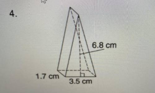Find the volume of this figure