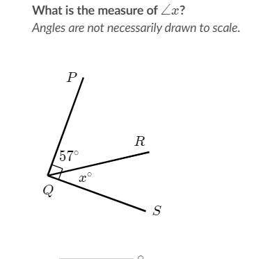 What is the measure of \angle x∠xangle, x?
Angles are not necessarily drawn to scale.