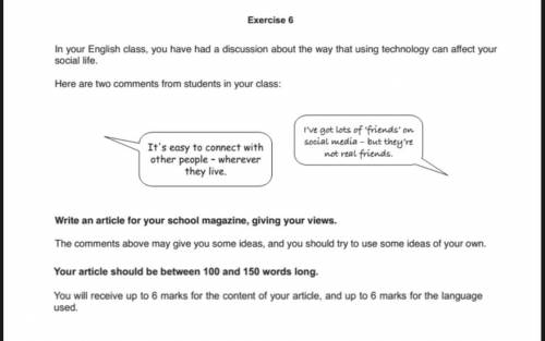 Write an article fir your school magazine giving your views.( give me a directly written article) c