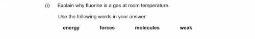 Why is fluorine a gas at room temperature? 
GIVING BRAINLIEST AND LOTS OF POINTS ‼️‼️