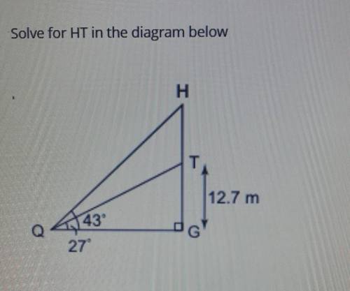 Solve For HT in The Diagram Below ​