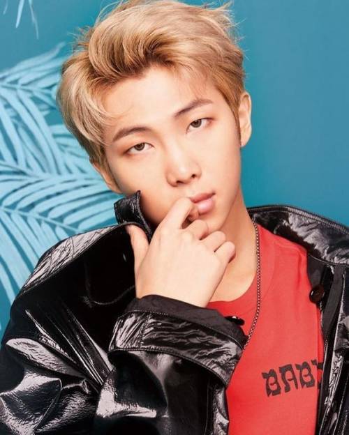 This is for: AppleBlossom11

Okay so this is the first member. A.K.a The leader.
stage name: RM (r