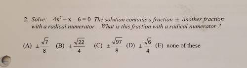 What is this fraction with a radical numerator?