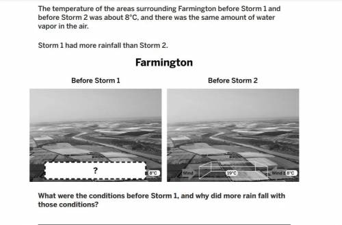 What were the conditions before Storm 1, and why did more rainfall with those conditions? (Science)