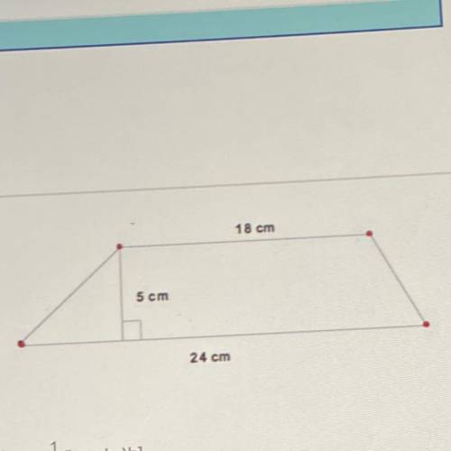 What is the area of the trapezoid? [A = {(62 + bz)h]