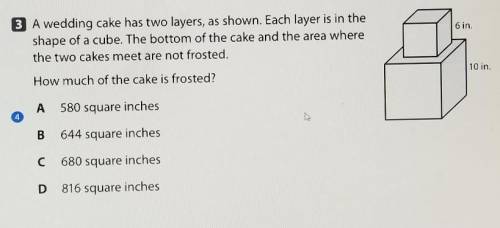 1. how much of the cake is frosted?​