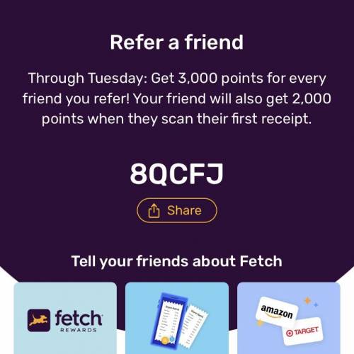 USE THIS CODE ON FETCH REWARDS FOR BRAINLIEST

(you just use the code when you sign up, you’ll get